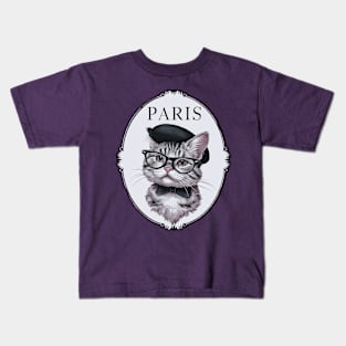 Paris Cat Kids T-Shirt